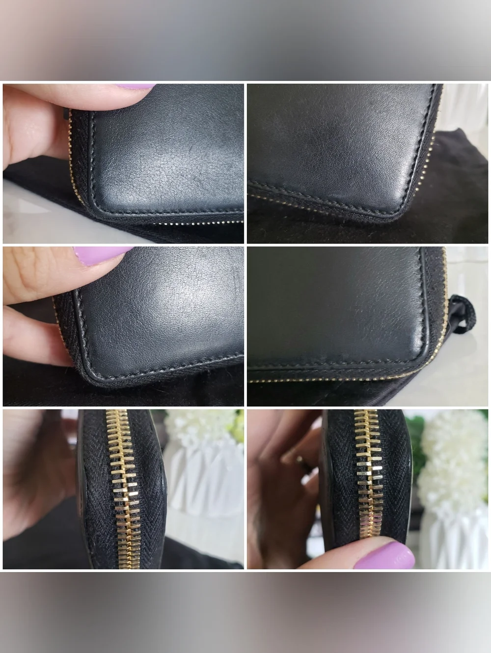 Authentic Pre-owned Yves Saint Laurent Zip Around Wallet - Picture 10 of 14